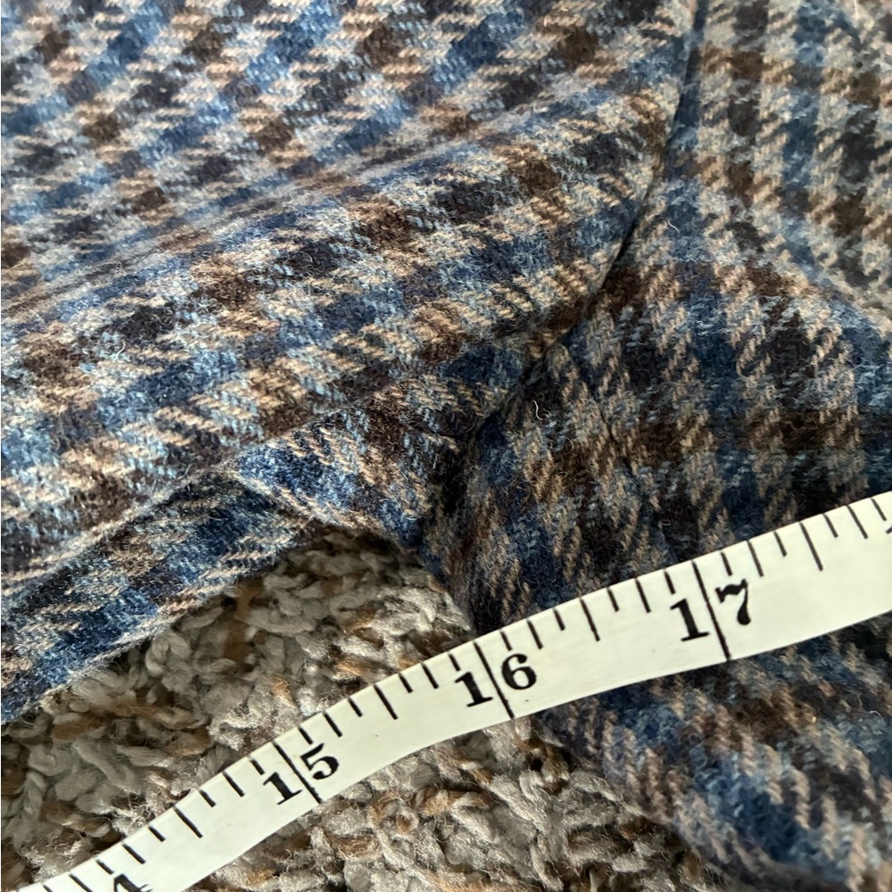 Women’s Scapa Brown Blue Wool Houndstooth Blazer: Size 40 US M - Picture 15 of 16
